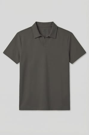 Haki Rahat Form Yumuşak Dokulu Polo Yaka Erkek T-Shirt - 88496