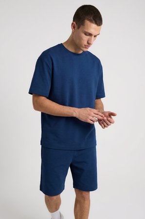 Parlament Oversize Fit Basic Erkek Şort Takım - 85292