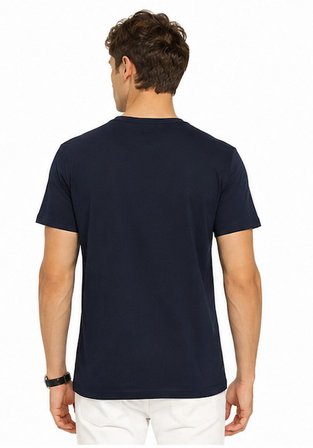 Tommy Life Basic Erkek Tshirt Bisiklet Yaka Lacivert 88506