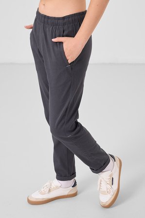 Anrasit Standart Fit Dokuma Hafif Esnek Chino Erkek Çocuk Pantolon - 11272