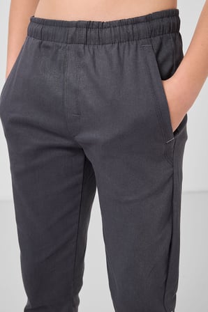 Anrasit Standart Fit Dokuma Hafif Esnek Chino Erkek Çocuk Pantolon - 11272