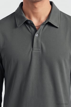 Haki Rahat Form Basic Erkek Polo Yaka T-Shirt - 88512