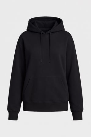 Standart Kapüşonlu 2li Paket Siyah-Ekru Kadın Sweatshirt - 97321