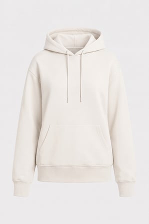 Standart Kapüşonlu 2li Paket Ekru-Eflatun Kadın Sweatshirt - 97321