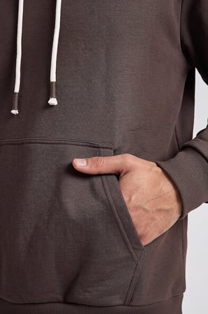 Kahverengi Standart Kalıp Basic Erkek Sweatshirt - 88513