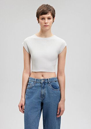 Mavi Gri Crop Triko Top 1710426-86685