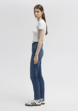 Mavi Bisiklet Yaka Gri Basic Tişört 1600814-85438