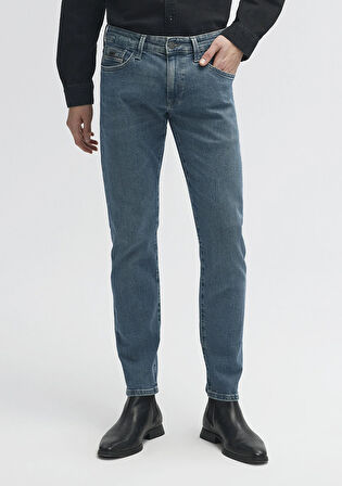 Jake Mavi Black Puslu Vintage Mavi Jean Pantolon 0042286526