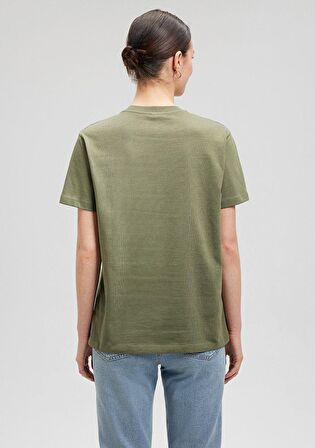 Mavi Bisiklet Yaka Yeşil Basic Tişört 1600965-71559