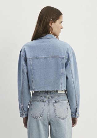 Brenda 90lar İndigo Mavisi Jean Ceket 1110118-86443