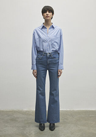 Los Angeles Classic Denim Indigo Mavisi Jean Pantolon 1010349-86463