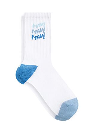 Mavi Beyaz Socket Socks 1912415-620