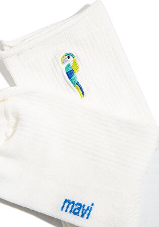 Mavi Beyaz Socket Socks 1912432-34523