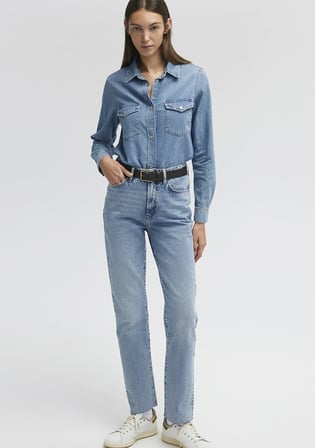 New York Classic Denim Vintage İndigo Mavisi Jean Pantolon 101441-86468