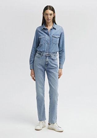 New York Classic Denim Vintage İndigo Mavisi Jean Pantolon 101441-86468