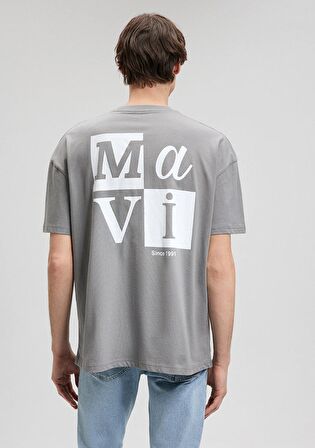 Mavi Logo Baskılı Yeşili Tişört 0612005-70132