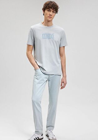 Mavi Logo Baskılı Mavi Tişört 0612000-70802