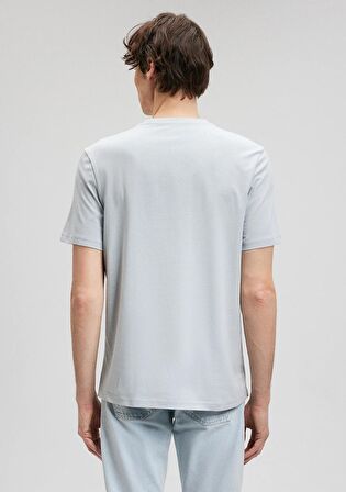 Mavi Logo Baskılı Mavi Tişört 0612000-70802