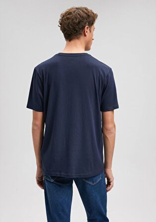 Mavi Paris Baskılı Lacivert Tişört 0611955-70490