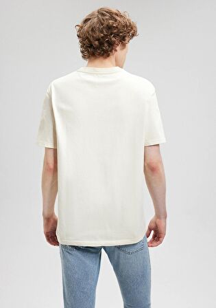 Mavi Bisiklet Yaka Bej Basic Tişört 066249-70072