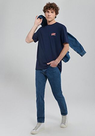 Mavi Logo Baskılı Lacivert Tişört 0611714-84371