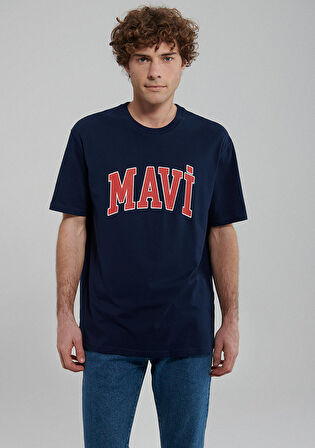 Mavi Logo Baskılı Lacivert Tişört 0611711-84371