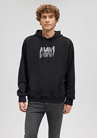 Mavi Logo Baskılı Siyah Sweatshirt 0611317-900