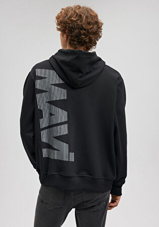 Mavi Logo Baskılı Siyah Sweatshirt 0611317-900