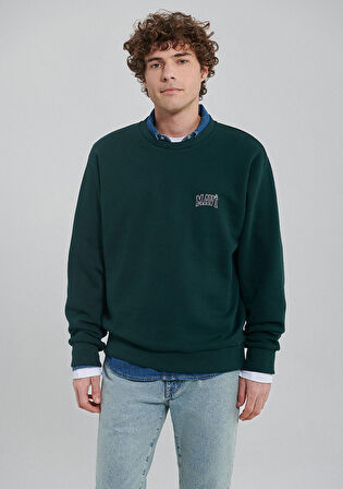 Mavi Logo Baskılı Yeşil Sweatshirt 0611716-81570