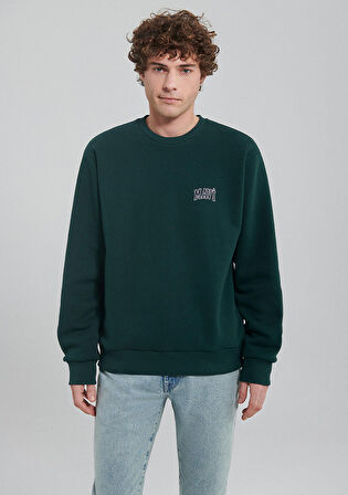 Mavi Logo Baskılı Yeşil Sweatshirt 0611716-81570