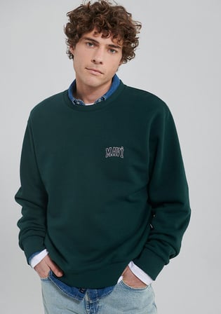 Mavi Logo Baskılı Yeşil Sweatshirt 0611716-81570