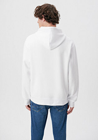 Mavi Miav Baskılı Kapüşonlu Sweatshirt 0S10122-620