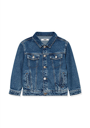 Erkek Çocuk Ken 90lar Jean Gömlek-Koyu Mavi  | 7-8