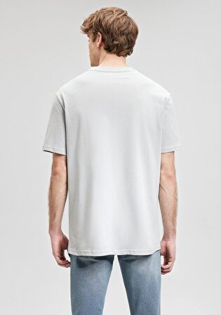 Mavi Bisiklet Yaka Gri Basic Tişört 0611824-70075