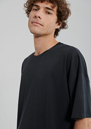 Mavi 2li Oversize Siyah Basic Tişört Seti 0612162-900