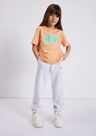 Mavi Logo Baskılı Turuncu Tişört 7610109-71124