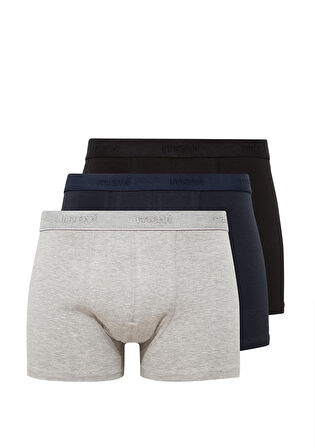 3lü Siyah Basic Boxer Seti 0911411-900