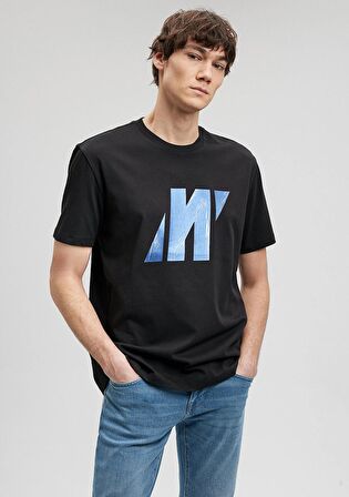 Mavi Pro Logo Baskılı Siyah Tişört 0612173-900