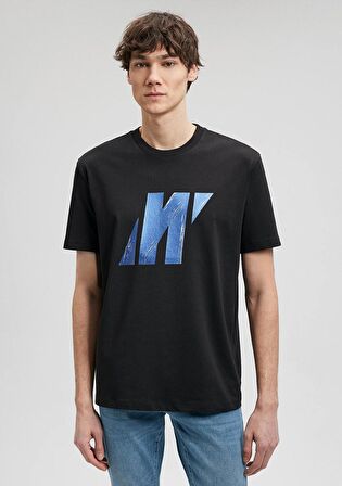Mavi Pro Logo Baskılı Siyah Tişört 0612173-900