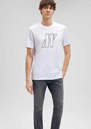 Mavi Pro Logo Baskılı Beyaz Tişört 0612193-620