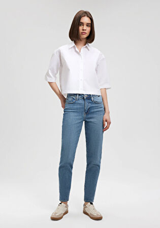 Cindy Classic Denim Vintage Açık Mavi Jean Pantolon 100277-87640
