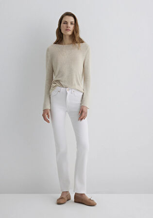 Kendra Gold Premium Beyaz Jean Pantolon 1074686459