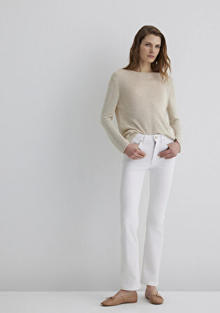 Kendra Gold Premium Beyaz Jean Pantolon 1074686459