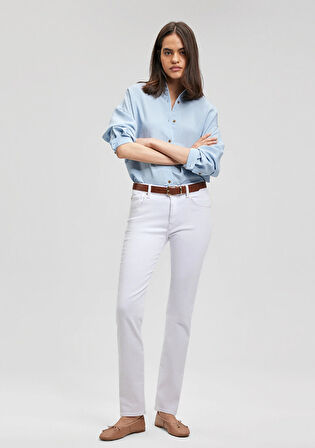 Kendra Gold Premium Beyaz Jean Pantolon 1074686459
