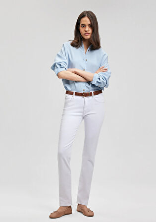 Kendra Gold Premium Beyaz Jean Pantolon 1074686459
