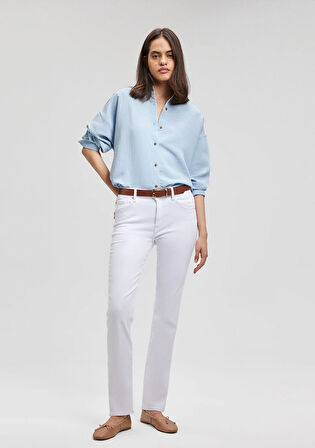 Kendra Gold Premium Beyaz Jean Pantolon 1074686459