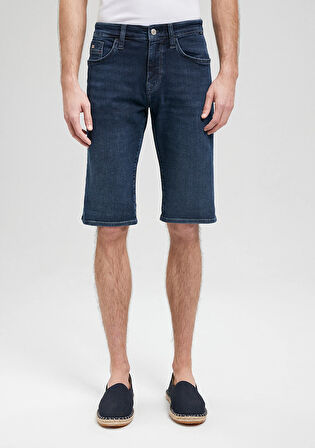 Nicholas Mavi Premium Gece Mavisi Jean Şort 0416087141