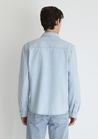 Ted Casual Açık Mavi Jean Gömlek 0210909-87153