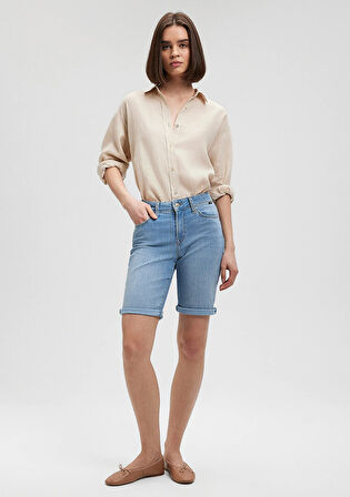 Alexis Casual Açık Mavi Jean Şort 1441587067