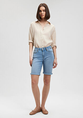 Alexis Casual Açık Mavi Jean Şort 1441587067